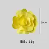 Flores Artificiais Amarelas Rosa da Moda Flores Decorativas Check-In Parede de Flores Parede de Fundo Quintal Suprimentos de Decoração Suave Adereços para Fotografia
