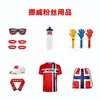 Banderas de Estados Unidos, Canadá, México, Noruega 2026, Banderines de Bandera Nacional, Decoraciones, Banderas de Bufanda para Animación, Suministros de Ambiente