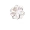Camelia Blanca Brillante Rosa Crema Pegamento Resina Cristalina Pendientes Hechos a Mano Accesorios para el Cabello Adornos Accesorios de Resina