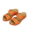 Con zapatillas de punto para mujer de talla grande para cruzar la frontera 2025 nuevas para mujer punta redonda comercio exterior cómodas zapatillas pendiente retro geniales