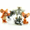 Decoración de pastel de cumpleaños de Gato y Ratón Tom Gato Jerry enchufe para pastel decoración de fiesta de cumpleaños