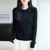 Cardigã de tricô canelado cinza para mulheres, design canelado retrô de outono, visual de peça dupla falsa, blusa de lã fina, jaqueta pequena