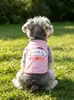 Nuevo Chaleco Estampado de Dibujos Animados Iins Fresco y Transpirable para Perros Pequeños, Adecuado para Todas las Estaciones