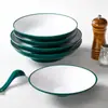 Pratos de Melamina, Pratos de Jantar de Imitação de Porcelana, Pratos Fundos, Pratos para Salteados de Restaurante de Hotel, Pratos Frios, Pratos de Sopa, Pratos Comerciais