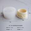 Molde de Resina DIY para Maceta de Flores, Maceta para Suculentas, Yeso Cemento, Adornos para Macetas, Molde de Silicona para Vela de Aromaterapia