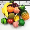 Modelo de Fruta de Simulação Conjunto de Frutas Falsas Maçã Banana Melancia Limão Laranja etc. Adereços para Fotos Decoração de Casa Exibição