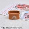 Accesorios de resina hechos a mano diy pegamento crema adornos creativos adornos decorativos caricatura tridimensional miniatura caja de pan para comida y juego