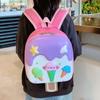 Mochila Escolar Infantil Linda Estilo Coreano Jardín de Niños Niños y Niñas Dibujos Animados Helado Mochila Bebé Salida Bolsa Cáscara de Huevo Exterior
