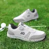 Nuevos zapatos de golf transfronterizos para hombre, impermeables, antideslizantes, con hebilla giratoria, zapatos deportivos casuales, en stock, directo del fabricante