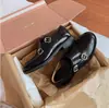 Versión de Piel de Vaca Estilo Británico Retro Exquisitos Tallados Barrocos Zapatos de Vestir Individuales Zapatos de Cuero Monk Nuevo Estilo Otoño e Invierno 2026 para Mujer