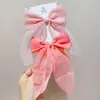 Horquilla de pinza de gasa coreana de alta gama para el cabello de primavera 2025, no daña el cabello, horquilla súper de hada, accesorios para el cabello de niña
