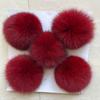 Atacado spot bola de pelo de raposa real bola de pelúcia colorida acessórios bola de pelo de raposa acessórios para roupas DIY chapéu