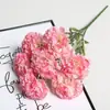 Flor de simulación clavel ramo falso terminado alta gama adornos para sala de estar corona floral de boda venta al por mayor de fábrica
