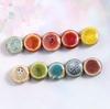 Acessórios DIY Vintage Miçangas Feito à Mão Miçangas Espalhadas 12mm Peças Planas Acessórios para Pulseira de Mão Miçangas de Cerâmica Material Semiacabado