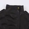 Chaqueta Bomber Versátil de Piel Sintética para Mujer, Estilo Europeo y Americano, Nueva Colección Otoño 2026, 3548246 Negro