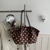 Nueva Tendencia de Lunares Otoño 2026 Bolso de Mano de Gran Capacidad Bolso de Hombro Único a la Moda Bolso Versátil para el Trabajo de Mujer