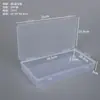 Caja de embalaje rectangular de plástico transparente, caja de exhibición de herramientas de ferretería, caja de embalaje para artículos pequeños, caja de almacenamiento de cuentas y botones