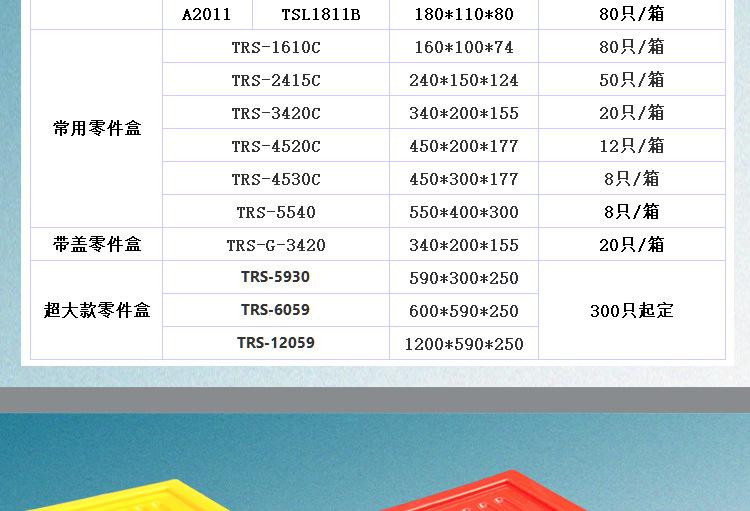 零件盒 环球牌零件盒 通王牌零件盒 捷通牌零件盒