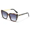 Nuevas Gafas de Sol Ojo de Gato Transfronterizas 2026 con Estilo Europeo y Americano, Policarbonato Personalizado Artesanía de Laca de Aleación de Zinc, Lentes de Policarbonato, Gafas de Sol para Exportación