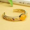 Pulsera de Ágata Verde Aiyu Pulsera de Calcedonia Amarilla Aceite de Pollo Joyería Estilo Étnico Venta al por Mayor de Fábrica Dropshipping S4021903