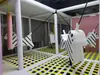 Accesorios para Parque Infantil Interior Saco de Boxeo de PVC Saco de Arena Palo de Obstáculos para Búsqueda del Tesoro en el Bosque Aro Colgante