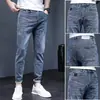 Pantalones vaqueros para hombre, pantalones casuales finos elásticos de primavera y otoño, nuevos pantalones largos ajustados skinny de verano 2026 para hombre