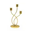Decorações Europeias para Jantar à Luz de Velas Casa Romântica Simples Enfeites Sala de Estar Ferro Velho Castiçais Decorativos
