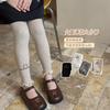 Leggings para Niñas 2025 Otoño Nuevo Leggings Coreanos de Color Liso para Niños Ropa Exterior Simple y Elegante Pantalones para Niños