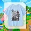 Camiseta de Manga Corta para Niños Minecraft Skeleton Shooter Niños Niñas Verano Nuevo Algodón Puro Dibujos Animados Casual