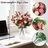 Margaridas Artificiais de Primavera Decoração de Sala de Estar Mesa de Jantar Decoração de Entrada Buquê Flores de Seda Enfeites de Cerâmica Flores Artificiais Adereços Florais