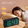 Despertador Espelhado Alto Valor de Cor RGB Colorido Display de Hora Relógio Desktop Estudante Plástico Inteligente Eletrônico
