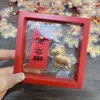 Colgante Mini Caballo Dorado, Oro Puro 999, Llavero para Hacerse Rico Pronto, Artículo Popular en Transmisión en Vivo del Año del Caballo, Regalo Pequeño