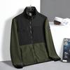 Otoño e Invierno nuevo cárdigan forrado de polar abrigo cuello alto ropa de trabajo chaqueta forrada de polar abrigo cálido de alta calidad logo