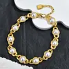 Aliexpress Español Transfronterizo Más Vendido Hecho a Mano Perlas Metálicas Perlas Sintéticas Empalme Collar Conjunto Accesorios de Joyería Venta al por Mayor