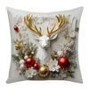 Atacado de Fábrica Capa de Almofada de Natal Decoração Árvore de Natal Rena Boneco de Neve Atmosfera de Sofá Almofada Decorativa de Linho