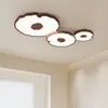 Nueva Lámpara de Techo para Sala de Estar Estilo Chino Creativa Zen Flor de Loto Hoja de Loto Lámpara de Dormitorio Retro Madera Maciza Lámparas de Habitación