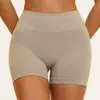 Shorts de Yoga Seamless Cintura Alta Cruzado Design de Cintura Separada Levanta Bumbum Calça Justa Shorts Esportivos para Corrida 4535