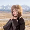 Gorra Lei Feng para Hombres y Mujeres, Gorra de Piloto Gruesa de Invierno con Felpa Adicional para Calentar y Proteger los Oídos, Gorra de Motocicleta para Protección contra el Frío en Exteriores