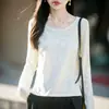 Nuevo Suéter de Punto con Cuello Redondo para Otoño/Invierno 2026 Manga Larga para Mujer Jacquard Encaje Floral Holgado Pulóver Top Básico