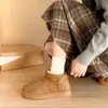 Botas de nieve de felpa de moda estilo coreano para mujer, botines con forro de polar estilo noreste a la moda, nueva colección de invierno 2026, botas de algodón engrosadas y cálidas
