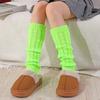 Cubrepiernas de Punto JK para Mujer Estilo Coreano Otoño e Invierno Nuevo Calcetines de Lana Cálidos con Trenzado de Ocho Piernas Protector Delgado para Pierna Cubierta para Bota