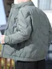 Chaqueta Ligera de Plumas para Hombre Otoño e Invierno Nueva Chaqueta de Plumas de Pato Blanco Chaqueta Casual Corta para Hombre Cuello Vertical