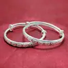 Pulsera de plata de ley para niños plata pura 999 pulsera de ciruela para niños año saludable feliz seguro estilo étnico luna llena regalo