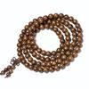 Sándalo dorado sumergido 2.5 2.0 pulsera hombres y mujeres joyería para pareja pulsera de 108 cuentas pulsera de cuentas de Buda al por mayor