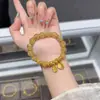 Pulseira Trançada Novo Estilo, Simples, Leve, Luxuosa e Exquisita, Pulseira da Sorte, Elegante Dourada, Presente de Alto Padrão para Namorada
