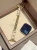 Correa de Metal con Resina en Forma de Corazón de Perla Adecuada para Apple Watch iWatch 12ª Generación 11/10