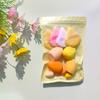 Bolsa de macarrón transfronteriza huevo de belleza dopamina borla de polvo flocado juego combinado de valor no come polvo mini huevo de maquillaje