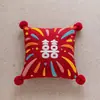Nova Almofada Estilo Chinês Estilo Nacional Moderna Simples Palavra Feliz Decoração de Quarto de Casamento Sala de Estar Quarto Almofada de Sofá Fronha