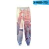 Pantalones Casuales de Haz de Pie Impresos en 3D de Anime Japonés Darling in the Franxx