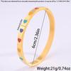 Pulsera de acero de titanio amor nubes gota de aceite irregular pulsera niñas alto sentido moda europea y americana pulsera chapada en oro de 18k